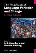 The Handbook of Language Variation and Change, Second Edition - book cover