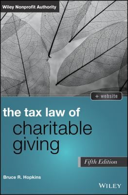 The Tax Law of Charitable Giving - book cover