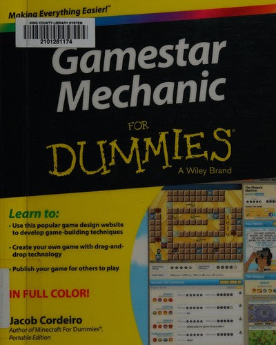 Gamestar Mechanic For Dummies - book cover