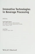 Innovative Technologies in Beverage Processing - book cover
