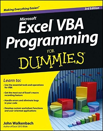 Excel VBA Programming For Dummies, 3rd Edition - book cover