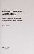 Optimal Resource Allocation: With Practical Statistical Applications and Theory - book cover