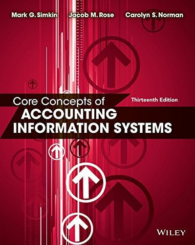 Core Concepts of Accounting Information Systems - book cover