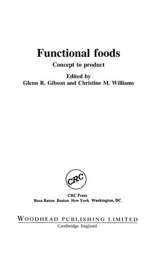Functional Foods: Concept to Product - book cover