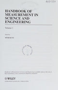 Handbook of Measurement in Science and Engineering Volume 1 - book cover