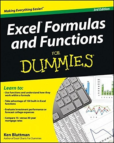Excel Formulas and Functions For Dummies, 3rd Edition - book cover