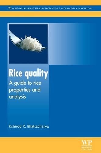 Rice Quality: A guide to rice properties and analysis - book cover