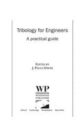 Tribology for Engineers: A Practical Guide (Woodhead Publishing in Mechanical Engineering) - book cover