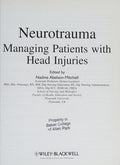 Neurotrauma: Managing Patients with Head Injury - book cover