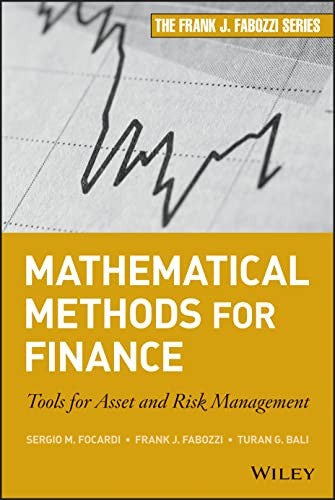 Mathematical methods for finance : tools for asset and risk management - book cover