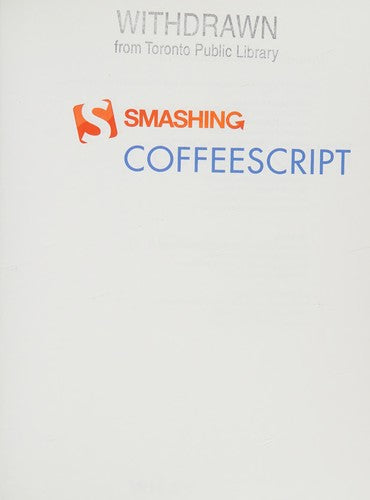 Smashing CoffeeScript - book cover
