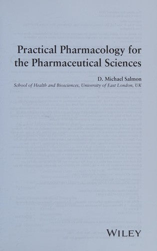 Practical Pharmacology for the Pharmaceutical Sciences - book cover