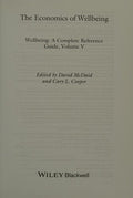 Wellbeing: A Complete Reference Guide, Economics of Wellbeing Volume V - book cover