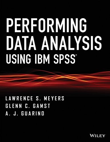 Performing Data Analysis Using IBM SPSS - book cover