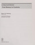 Cognition: From Memory to Creativity - book cover