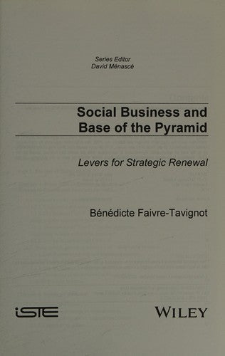 Social Business and Base of the Pyramid: Levers for Strategic Renewal - book cover