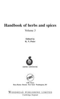 Handbook of herbs and spices: Volume 3 - book cover