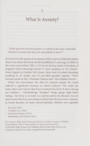 Your Anxious Child: How Parents and Teachers Can Relieve Anxiety in Children - book cover