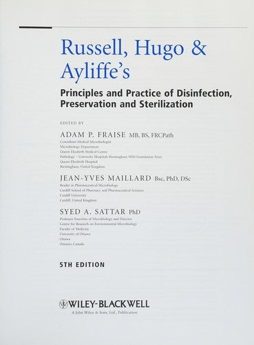 Russell, Hugo & Ayliffe's: Principles and Practice of Disinfection, Preservation and Sterilization, 5th Edition - book cover