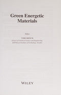 Green Energetic Materials - book cover