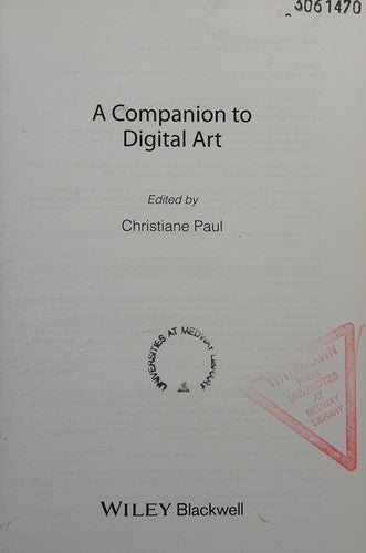 A Companion to Digital Art - book cover