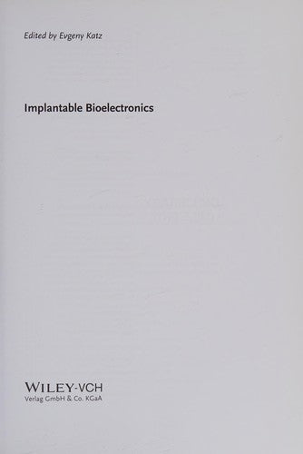 Implantable Bioelectronics - book cover