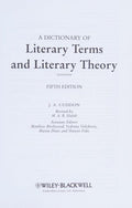 A Dictionary of Literary Terms and Literary Theory, Fifth Edition - book cover