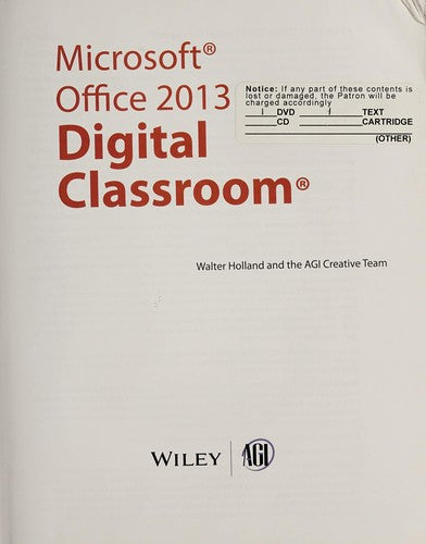 Office 2013 Digital Classroom - book cover