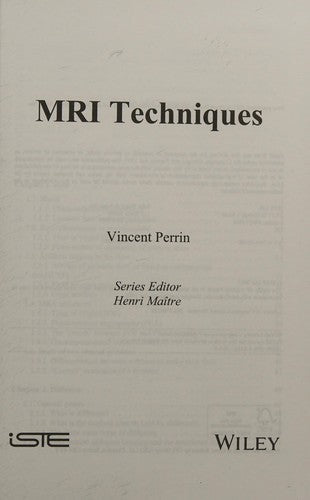 MRI Techniques - book cover