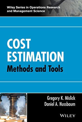 Cost Estimation: Methods and Tools - book cover