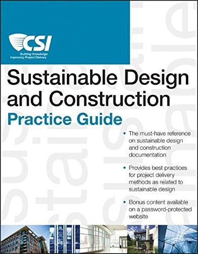 The CSI sustainable design and construction practice guide - book cover